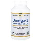 California Gold Nutrition Omega-3 240 рідких капсул Омега-3