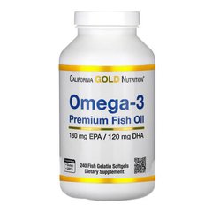 California Gold Nutrition Omega-3 240 капсул Омега-3