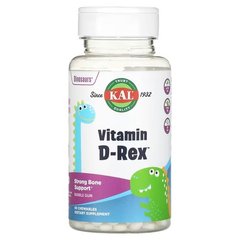KAL Dinosaurs Vitamin D-Rex 90 жувальних таблеток Вітамін D