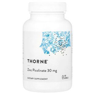 Thorne Zinc Picolinate 30 mg 180 Capsules Цинк