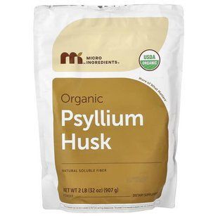Micro Ingredients Organic Psyllium Husk Powder 907 g Подорожник (Псилиум)