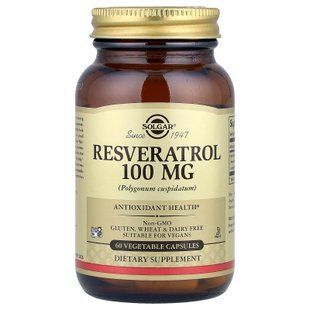 Solgar Resveratrol 100 mg 60 капсул Ресвератрол