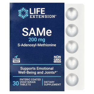 Life Extension SAMe 200 мг 30 таблеток SAM-e