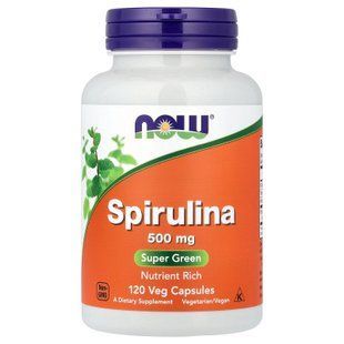 NOW Spirulina 120 Veg Capsules Спирулина