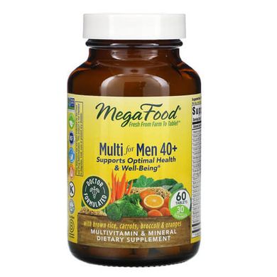 MegaFood Multi for Men 40+ 60 таб Витамины для мужчин
