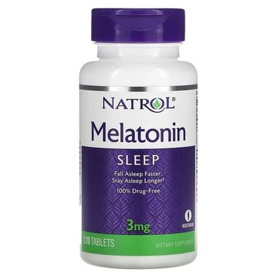 Natrol Melatonin 3 mg 120 таблеток Мелатонін