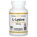 California Gold Nutrition L-Lysine 500 mg 60 капсул