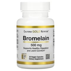 California Gold Nutrition Bromelain 500 mg 30 капсул Бромелайн