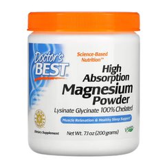 Doctor's Best Magnesium Powder 200 грам Магній