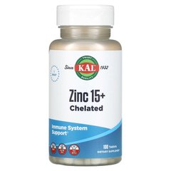 KAL Zinc 15+ Chelated 100 табл. Цинк