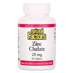 Natural Factors Zinc Chelate 25 mg 90 табл