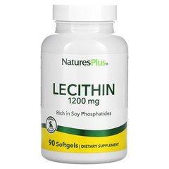 NaturesPlus Lecithin 1,200 mg, 90 капсул Лецитин