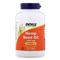 Now Hemp Seed Oil 1,000 mg 120 гелевих капсул