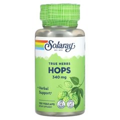Solaray HOPS 340 mg 100 рослинних капсул Інші екстракти