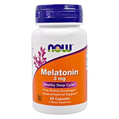 NOW Melatonin 3 mg 60 капс