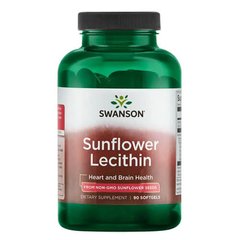 Swanson Sunflower Lecithin 1200 мг 90 капсул Лецитин