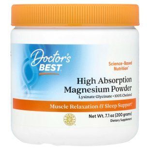 Doctor's Best High Absorption Magnesium Powder 200 g Магний