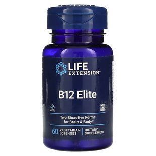 Life Extension B12 Elite 60 леденцов (02.2027) Кобаламин (B-12)