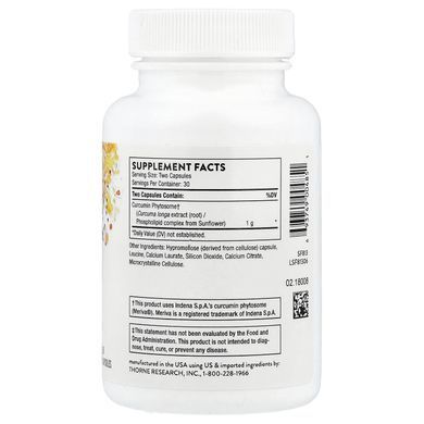 Thorne Curcumin Phytosome 1000 mg 60 caps Куркума и Куркумин