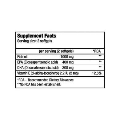 BioTech Mega Omega 3 180 рідких капсул Омега-3