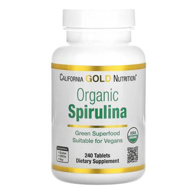 California Gold Nutrition Organic Spirulina 240 таб Спирулина