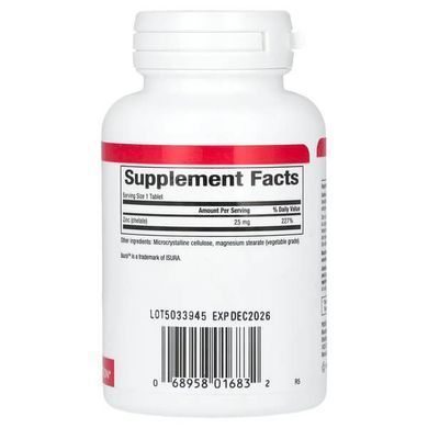 Natural Factors Zinc Chelate 25 mg 90 tab Цинк