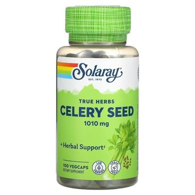 Solaray Celery Seed 1,010 mg 100 рослинних капсул Інші екстракти