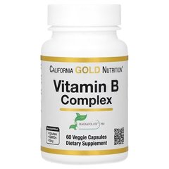 Сalifornia Gold Nutrition Vitamin B Complex 60 капсул Комплекс вітамінів групи В