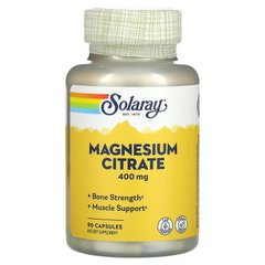 Solaray Magnesium Citrate 400 mg 90 капсул Магній