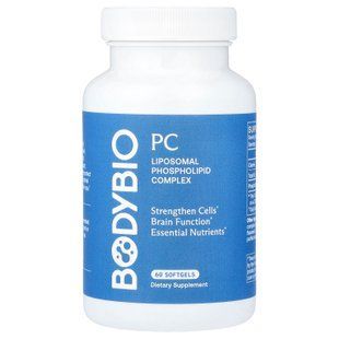 BodyBio Liposomal Phospholipid Complex 60 рідких капсул Холін (В-4)