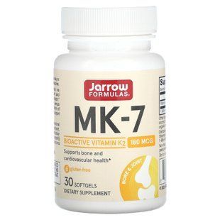 Jarrow Formulas MK-7 180 mcg 30 рідких капсул Вітамін К