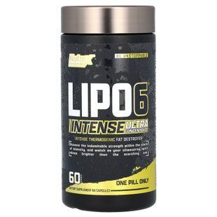 Nutrex Lipo-6 Intense Ultra Concentrate 60 капсул (USA) Комплексні жироспалювачі