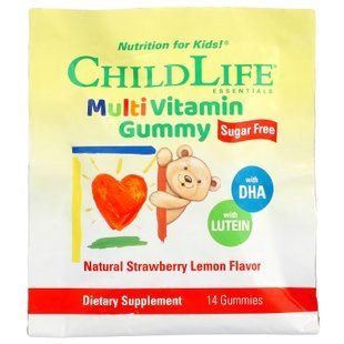 ChildLife Multivitamin Gummy 14 жувальних цукерок Мультивітаміни для дітей