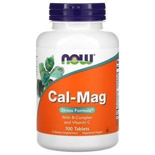 NOW Cal-Mag Stress Formula 100 tab Минеральные комплексы