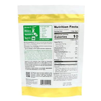 California Gold Nutrition Organic Spirulina Powder 240 грам Спіруліна