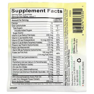 ChildLife Multivitamin Gummy 14 жувальних цукерок Мультивітаміни для дітей