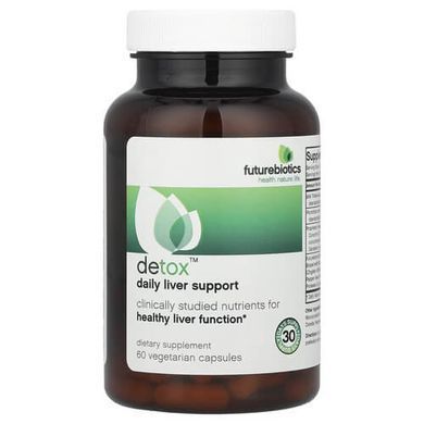 Futurebiotics Detox Daily Liver Support 60 рослинних капсул Підтримка печінки та жовчного