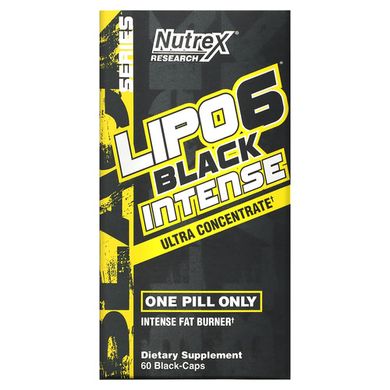 Nutrex Lipo-6 Black Intense Ultra Concentrate 60 капс. Комплексные жиросжигатели
