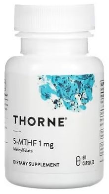 Thorne Folate (5-MTHF) 1 mg 60 капс. Фолієва кислота (B-9)