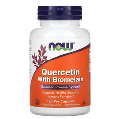 NOW Quercetin with Bromelain 120 капсул
