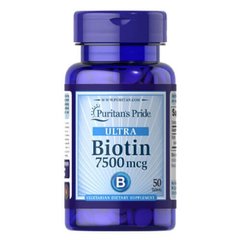 Puritan's Pride Biotin 7500 mcg 50 табл Біотин (B-7)