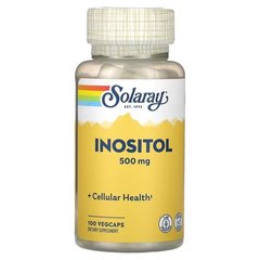 Solaray Inositol 500 mg 100 капсул Інозитол (B-8)