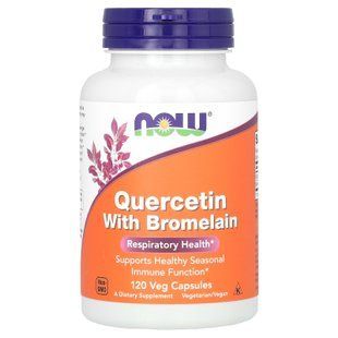 NOW Quercetin with Bromelain 120 caps Кверцетин