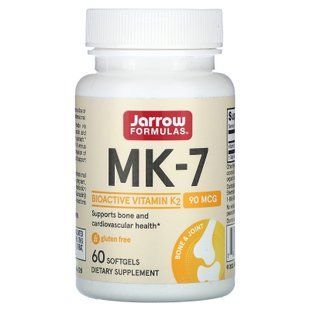 Jarrow Formulas MK-7 90 mcg 60 softgels Витамин K