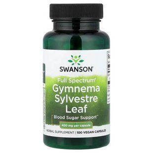 Swanson Full Spectrum Gymnema Sylvestre Leaf 400 mg 100 рослинних капсул Інші екстракти