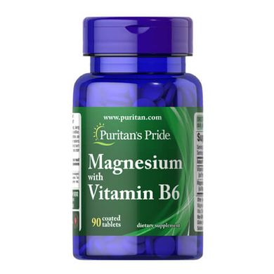 Puritan's Pride Magnesium with Vitamin B6 90 табл Магний