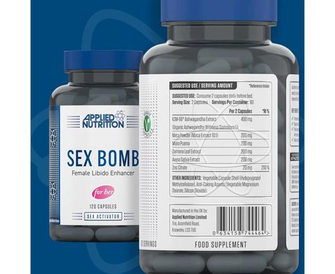 Applied Sex Bomb Female Libido Enhancer (For Her) 120 капсул Підвищення тестостерону