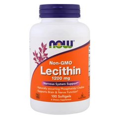 NOW Soy Lecithin 1,200 mg 100 жидких капсул
