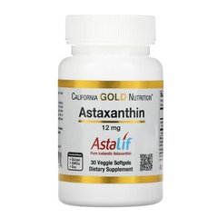 California Gold Nutrition Astaxanthin 12 мг 30 капсул Астаксантин