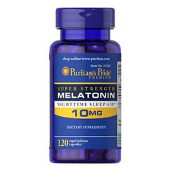 Puritan's Pride Melatonin 10 mg 120 капс Мелатонин